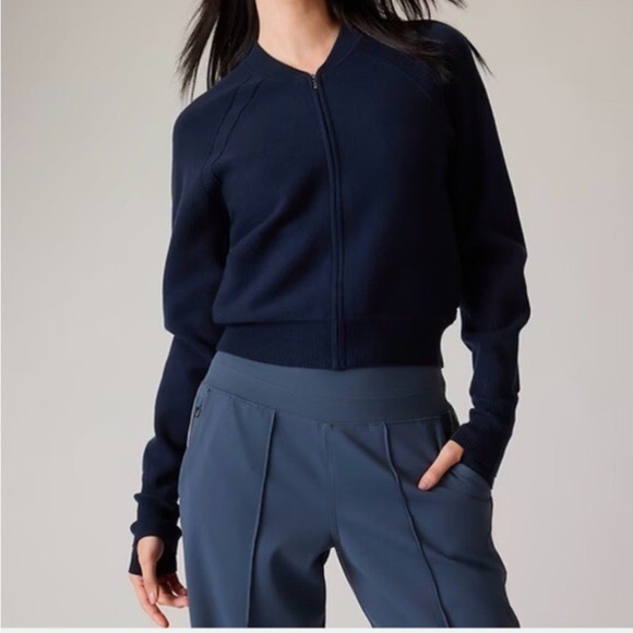 Athleta Sweaters - Athleta Advantage Sweater Navy Medium